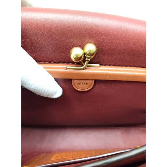 Coach Ladies Dinky Crystal Pink Leather Chain Strap Kisslock Crossbody Bag- NWT - Picture 10 of 13